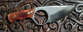 Copper Bandit Ring Knife - 5.5 Inch Fixed Blade with Acrylic Copper Hilt - No Sheath
