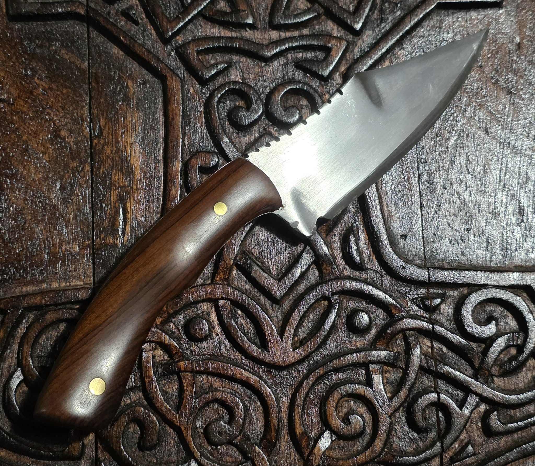 Pin-up without sheath 9 inches overall length with Bog Ironwood Hilt