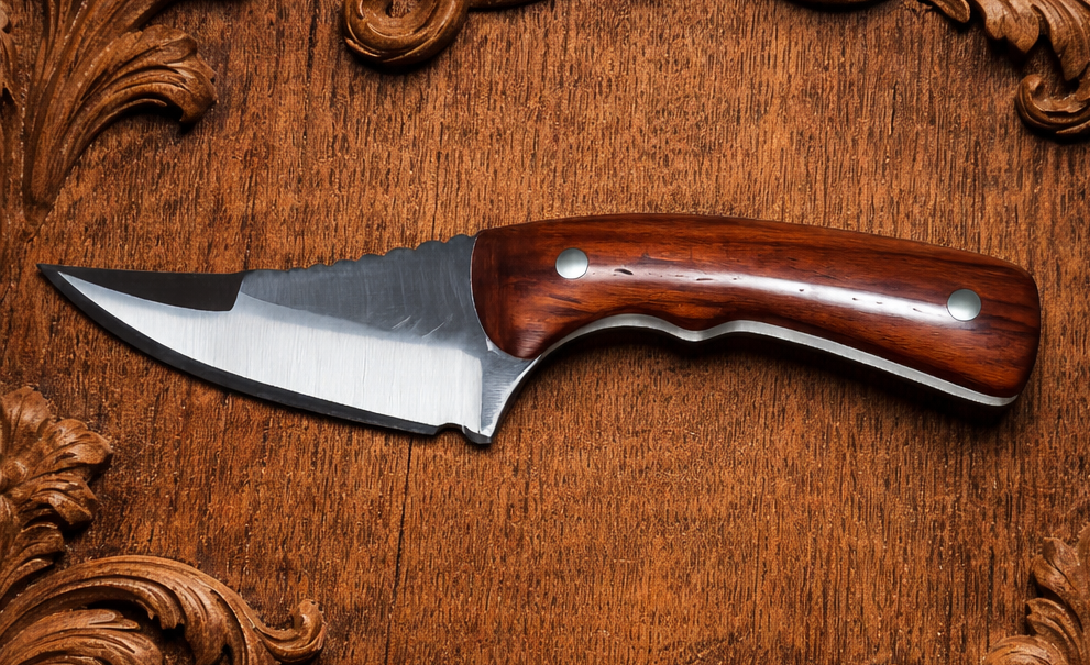 Pit Bull 6.5 Inch Blade W/Redwood Hilt (No Sheath)